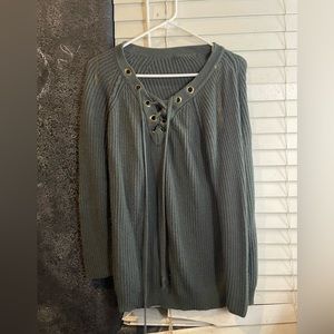 Emerald green shirt/ cover up